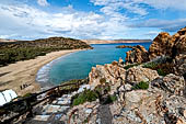 The famous palm beach at Vai, Eastern Crete